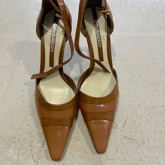 NIB Enzo Angiolini, Camel Color, Leather 3" Pumps Heels 6.5M - Picture 2 of 3